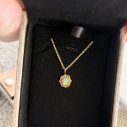 Opal Necklace Silver 925