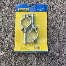Zinc-Plated Steel Clamp-On Oar Locks Set of 2