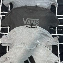 Men’s Size Medium Vans/Adidas T-Shirts