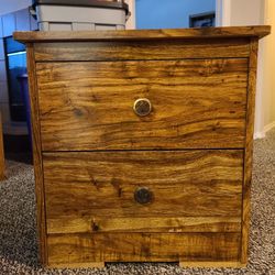 Bedside Table with Drawers