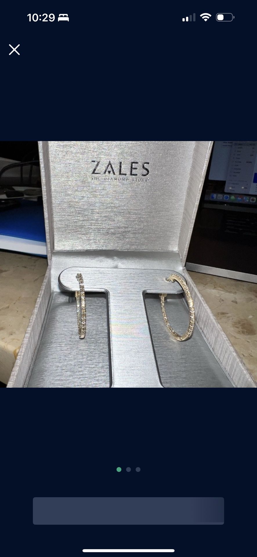 10k Zales Diamond Earrings