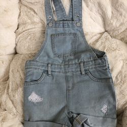 Girl’s Denim Overalls