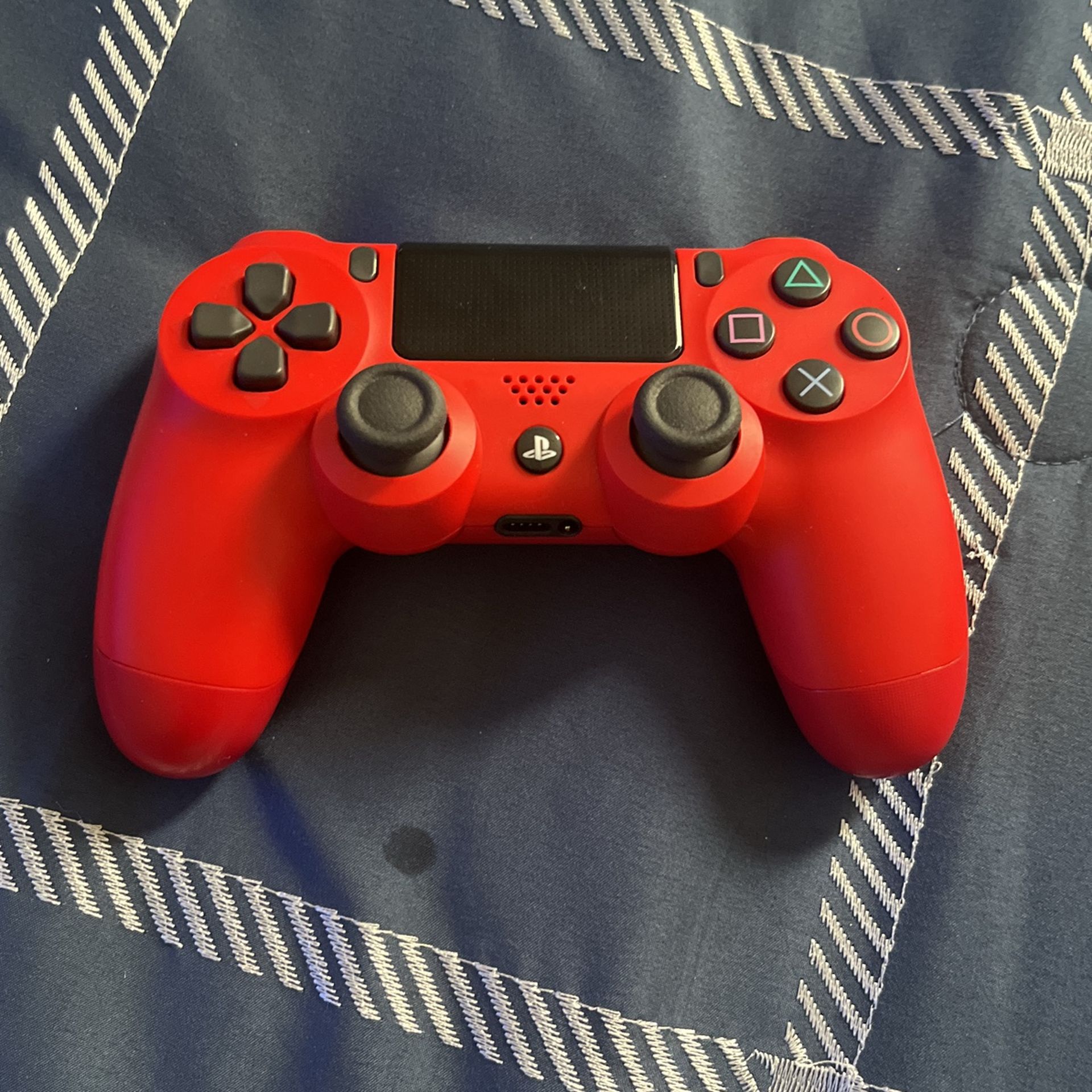 Red PS4 Controller W/ Charging station