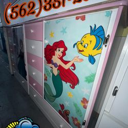 Little Mermaid Closet Wardrobe Dresser Ropero New Armoire 