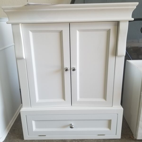 Home Decorators Naples 261/2 in. W x 323/4 in. H x 8 in. D Bathroom Storage Wall in