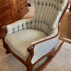 Set Of Three ; Settee, Chair, And Rocker