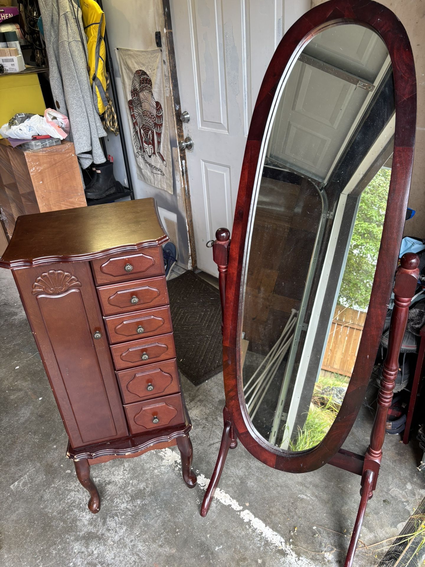 FREE! Matching Mirror And Jewelry Stand
