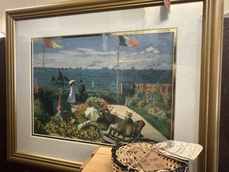 Vintage Framed Monet Print