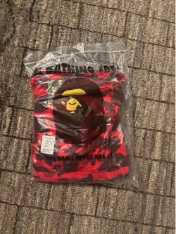 Bape hoodie red