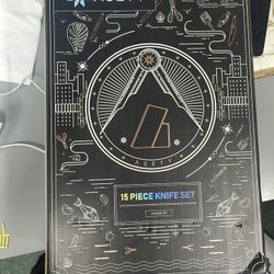  KNIFE SET, HOUSEHOLD ASETY IN BOX 15 PC AK99608-15P