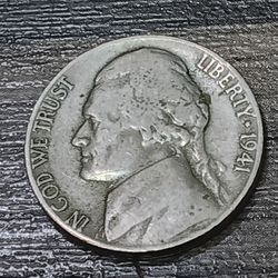 This One Is A Very Great Piece Perfect For Your Collection Only For Collectors Collectable It's A (1941)Jefferson Nickel No Mint Mark 