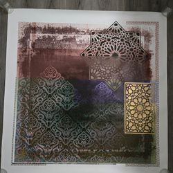 Arabic Geometry 14 Canvas Print 44x44 By Gregg Sedgwick Limited Edition