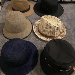 Mixed Hat Lot / 6 Cute Hats
