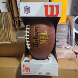 BRAND NEW Wilson Junior Size NFL Football With Pump and Tee
