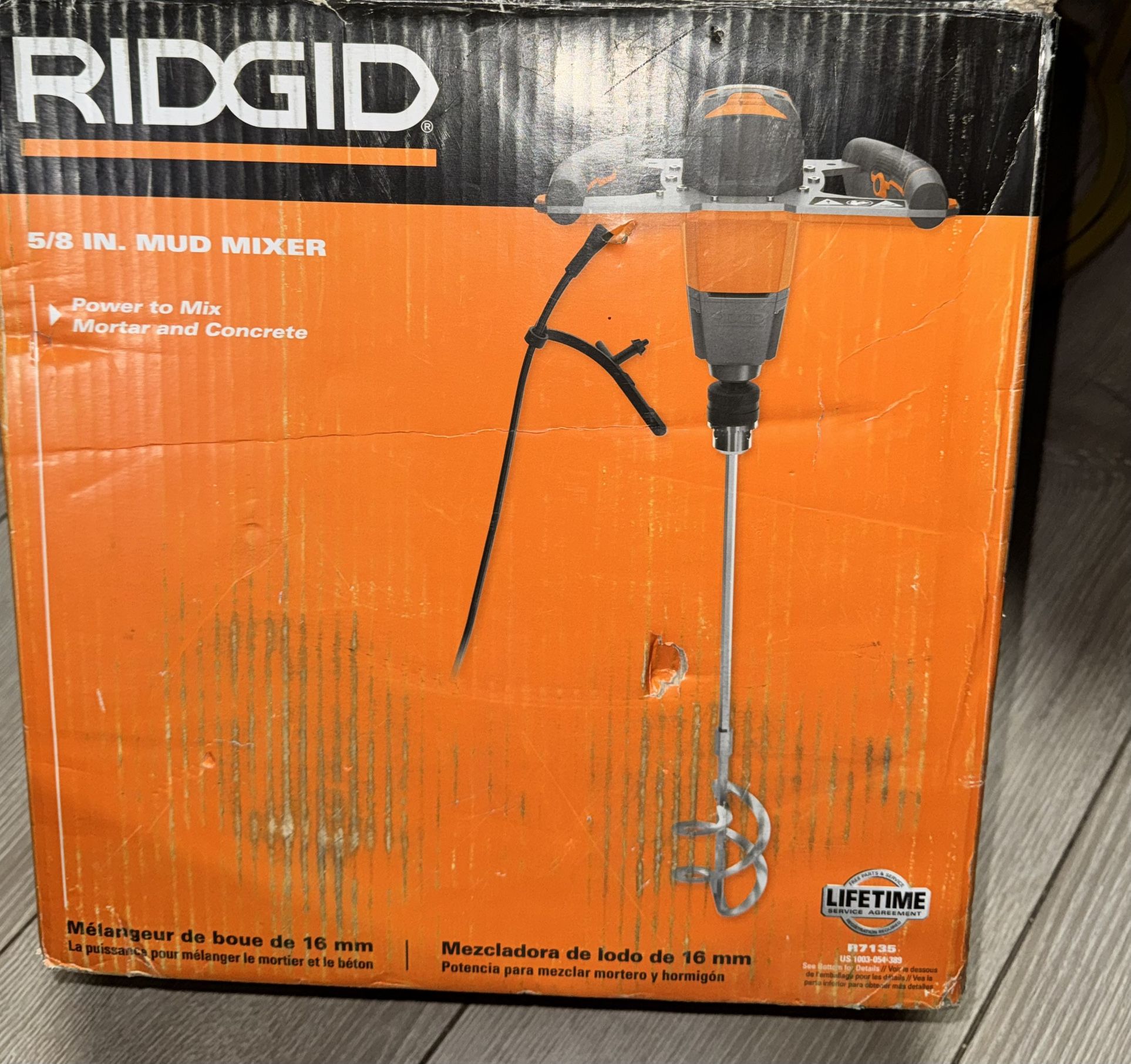 RIDGID Single-Paddle Mixer
