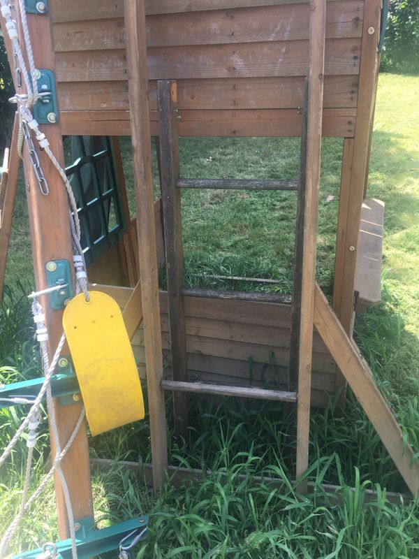 Wooden Swing Set 3years Old Still Have All The Parts To It Nothing Is Wrong With It My Kids Are To Big For It Now For Sale In Columbus Oh