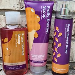 Bath & Body Works 3-ct Assortment ~ Fruity Sherbert Scoop