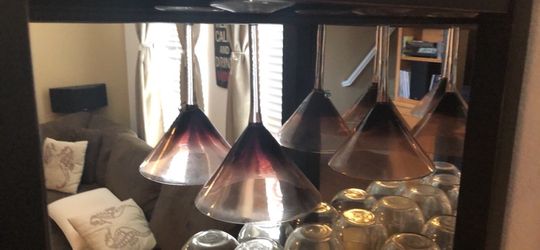 Martini glasses purple