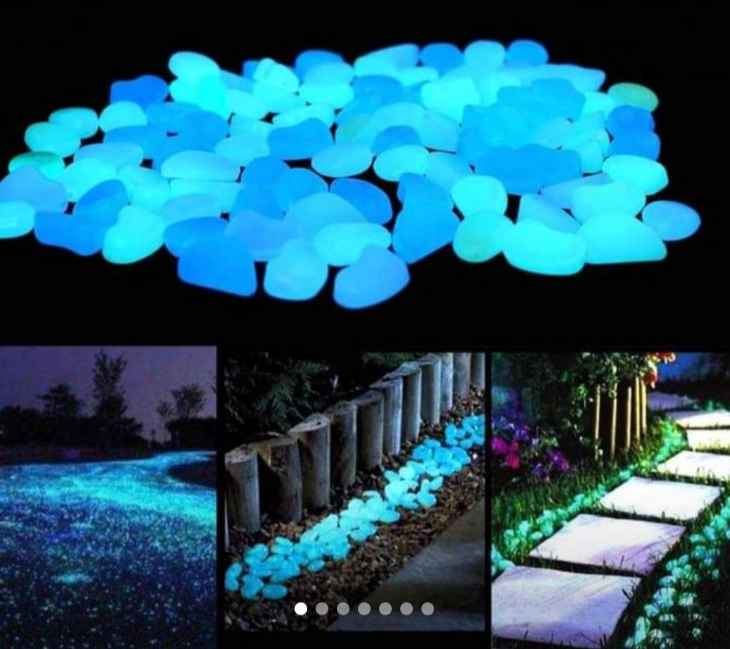Light Up Pebbles Stones Pathway Lights Use Solar Energy Illumination 400 pieces per pack BRAND NEW