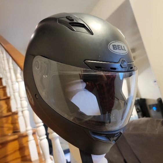 black open face motorcycle helmet HJC i31 Open Face Motorcycle Helmet with Retractable Inner Sun Shield  (Semi-Flat Black)