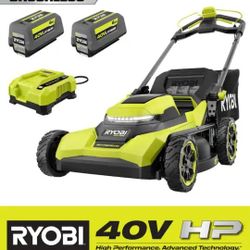 RYOBI
40V HP Brushless 21 in. Cordless Battery Walk Behind Self-Propelled Lawn Mower with (2) 6.0 Ah Batteries and Charger