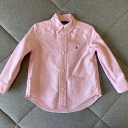 Toddler Ralph Lauren Pink Shirt - Size 3T