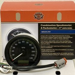 Harley-Davidson 4" Combo Speedometer Tachometer Gauge (contact info removed)4 OEM MPH/KMH