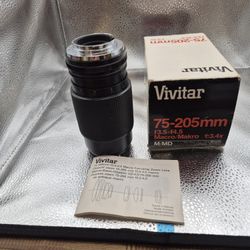 Vintage  75-205 MM Lens