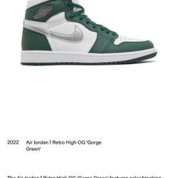 Air Jordan Retro High OG “Gorge Green”