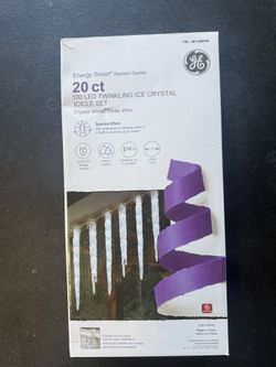 Costco GE LED Ice crystal icicle Light 6 Boxes
