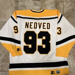 Starter VINTAGE #93 Petr NEDVED Pittsburgh PENGUINS  Jersey, Size Men's XXL