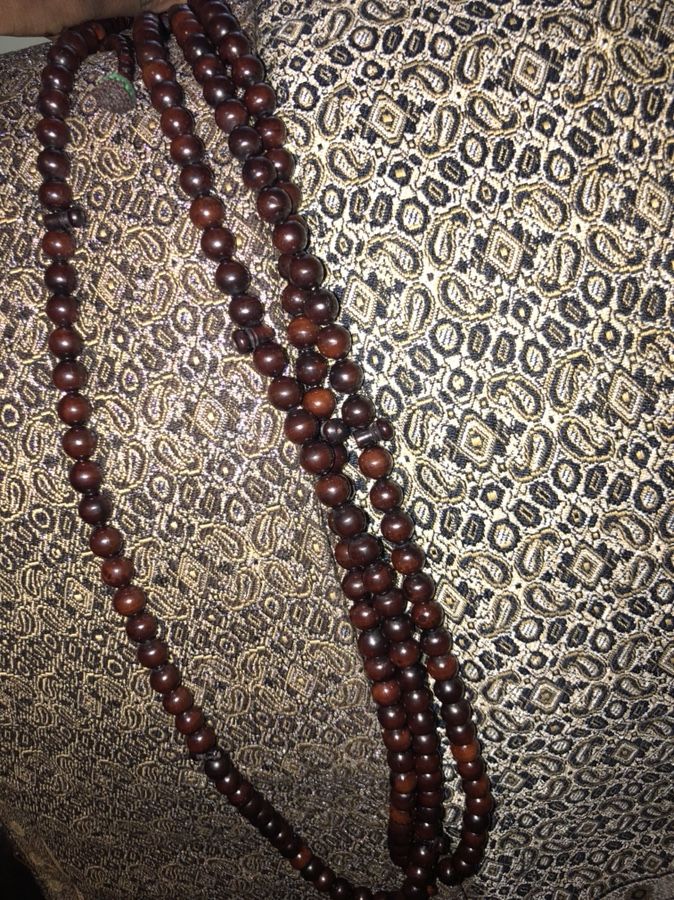 Scarf and zikre beads