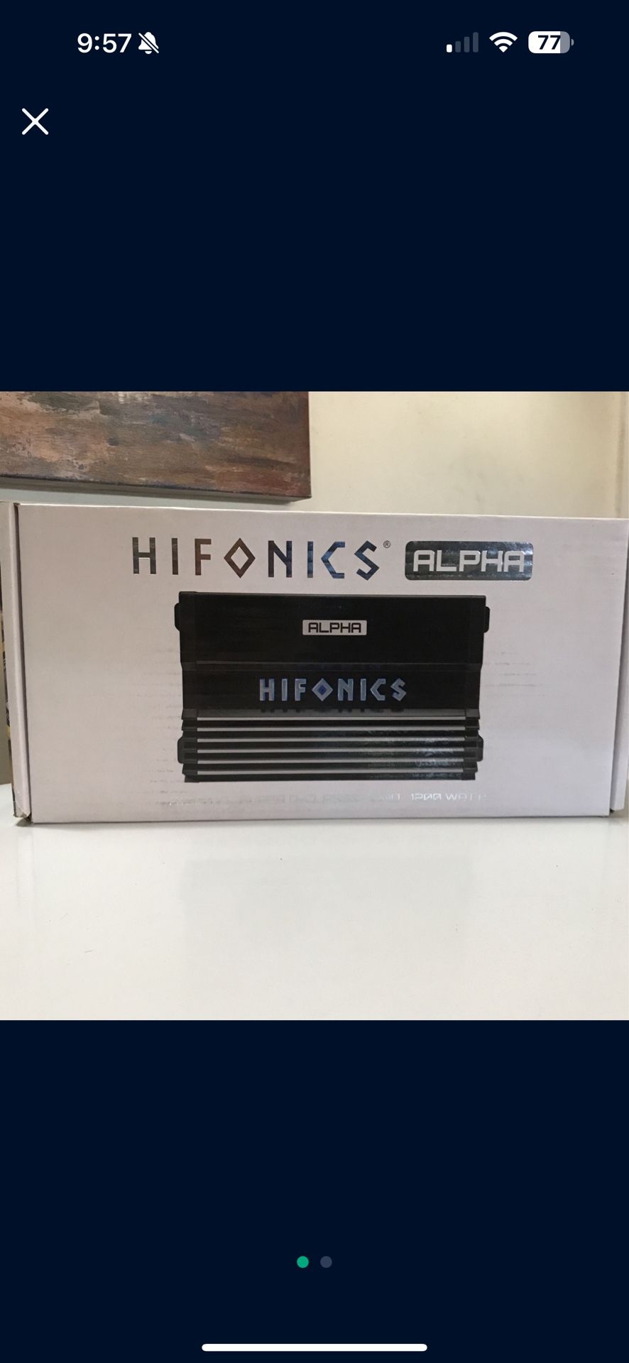 Hifonics Alpha Series 1,200 Watts Bass Amplifier Comes With Bass Knob Brand New A1200.1D 