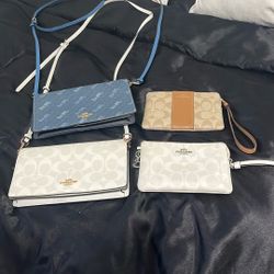Coach Cross Body And Wristlet