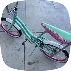 Pink and teal (low rider bike)