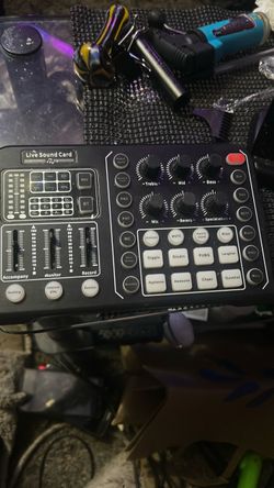 Live Sound Card Audio Mixer