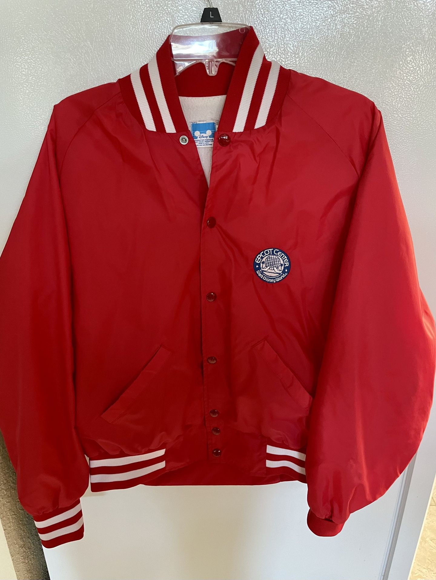 VINTAGE Unisex EPCOT CENTER WALT DISNEY WORLD Lightweight Jacket 80'S Made in USA M