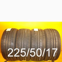 4 New Tires For Sale 225/50/17 We Service Motorcycle Tires