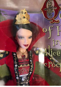 Alice In Wonderland Queen Of Hearts Barbie Doll 2007 Silver Label