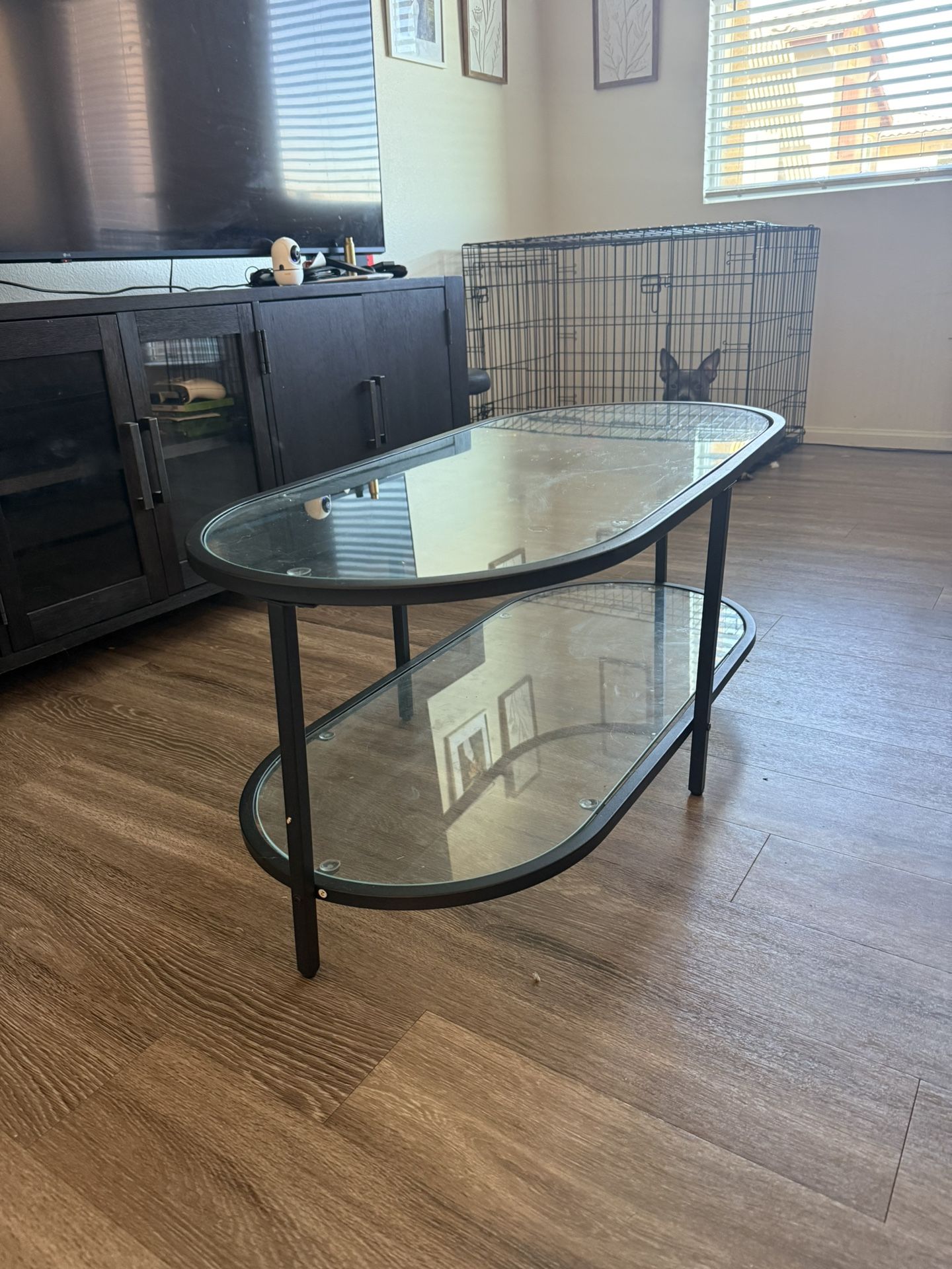 glass coffee table 