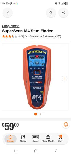 Zircon SuperScan M4 Stud Finder Brand New