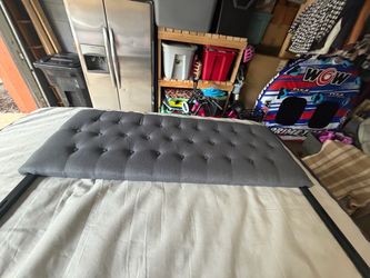 Grey headboard
