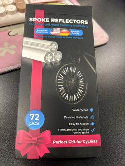 Bike Spoke Reflectors 72-Piece Set. 50 boxes