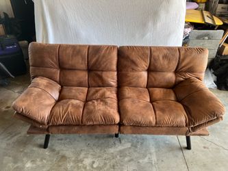 Suede futon
