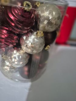 Fall colored christmas ornaments