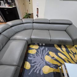 Abella Leather Sectional 