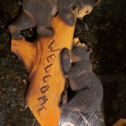 Welcome Bear Sign