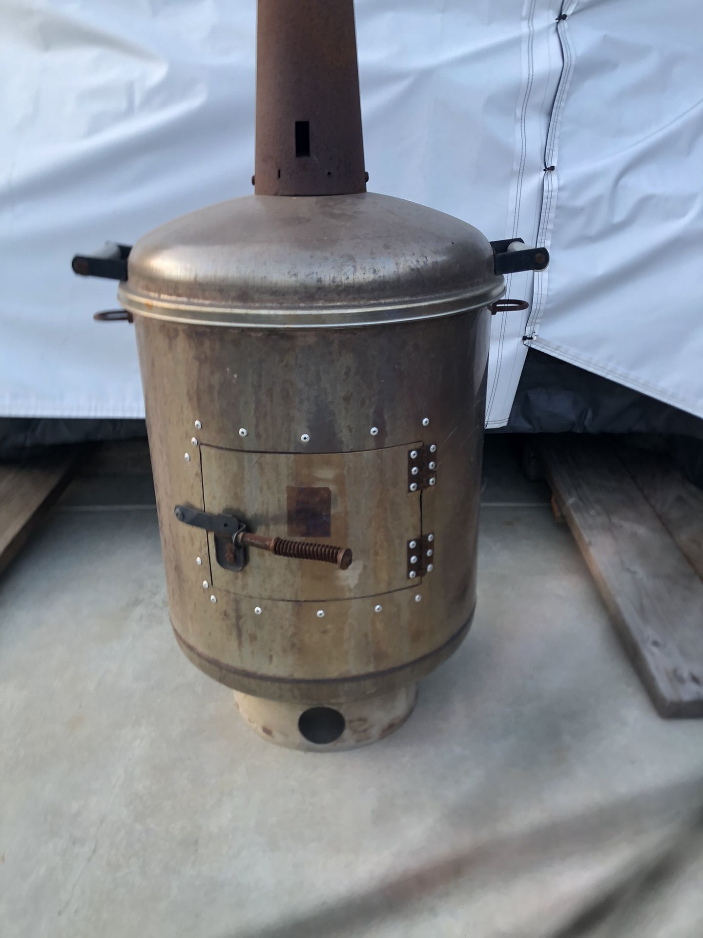Out Door Chiminea / Fireplace.