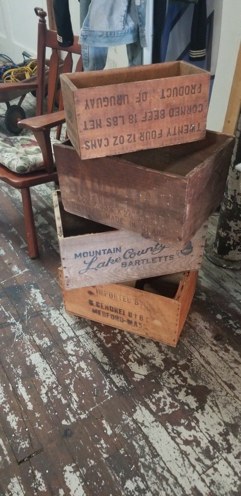 Vintage Wooden Boxes $10 each