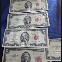 1963 $2 Dollar Red Seal